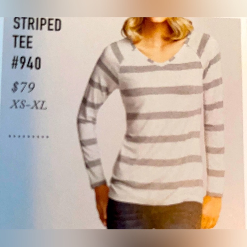 CAbi Striped Tee #940 S